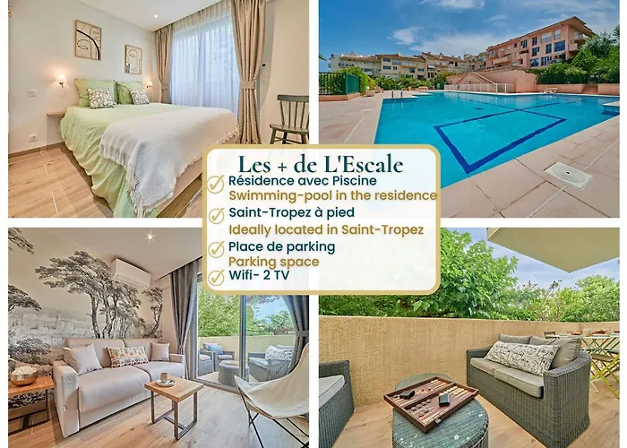 L'escale-appartement Saint-tropez-4 Personnes- Piscine-garage * Σαιν-Τροπέ